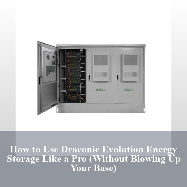 How to Use Draconic Evolution Energy Storage Like a Pro (Without Blowing Up Your Base)